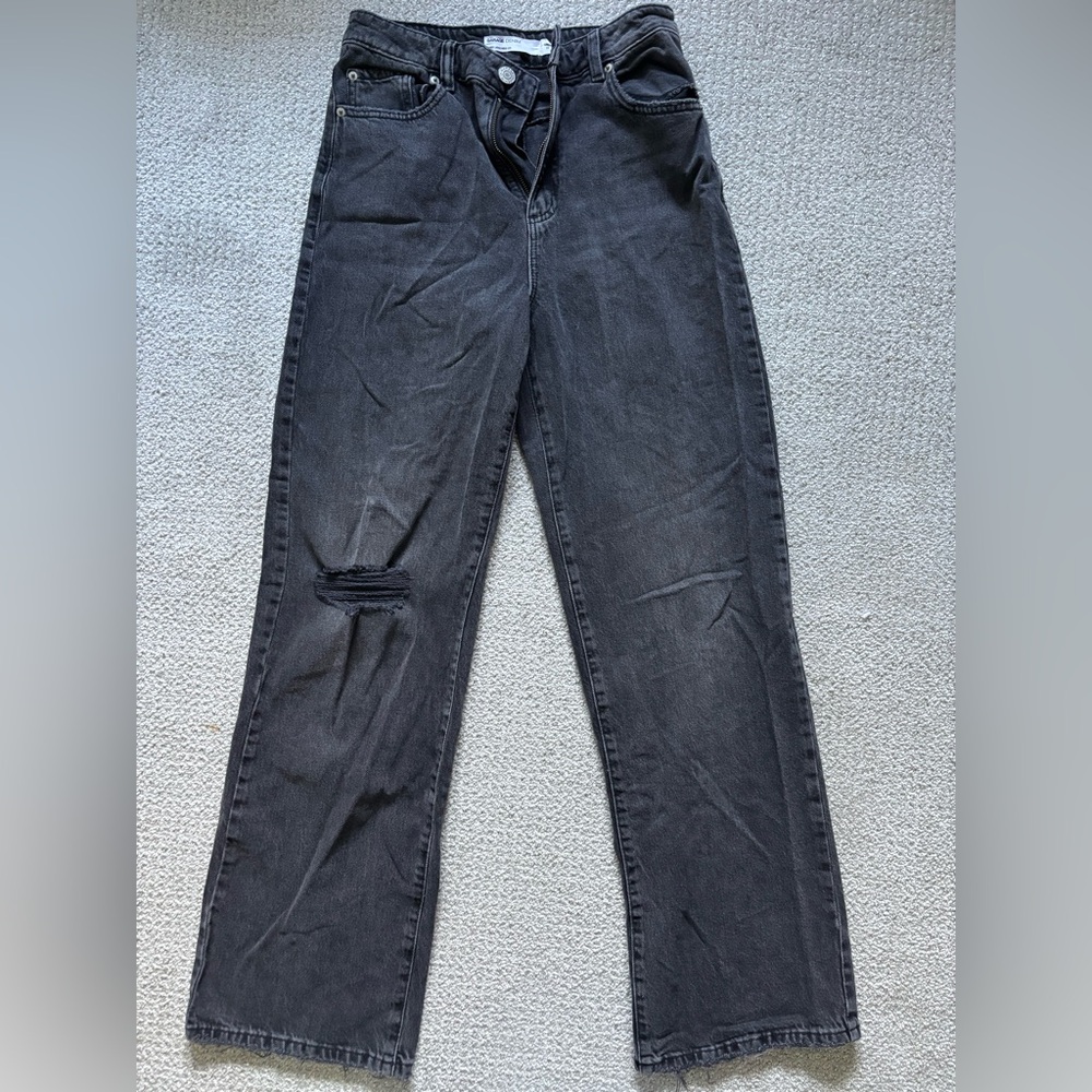 Garage Black Wide Leg Denim Jeans
